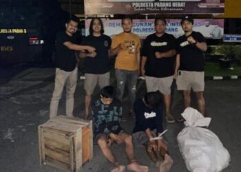 Nekat Curi Alat Tower Telkomsel, Dua Pria di Padang Ditangkap Polisi