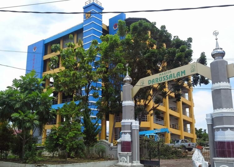 Shelter tsunami di Masjid Darussalam Kelurahan Bungo Pasang Kecamatan Koto Tangah Padang.