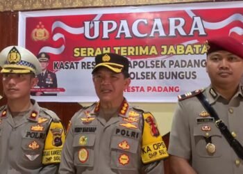 Sejumlah Pejabat Baru di Lingkungan Polresta Padang Dilantik