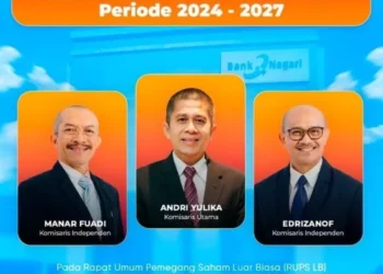 Andri Yulika Ditetapkan sebagai Komisaris Utama Bank Nagari Periode 2024-2027