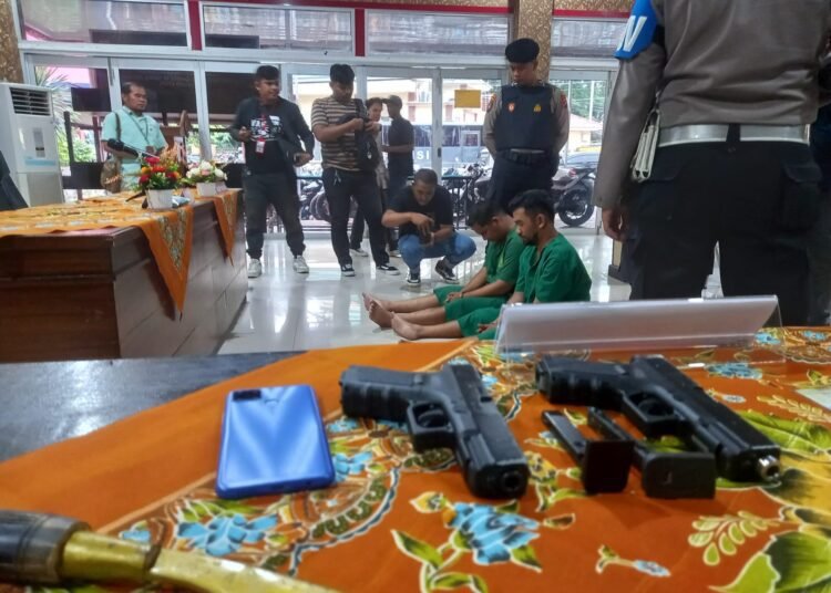 Konfrensi pers kasus curas di Polresta Padang (foto: Habil/Sumbarkita.id)
