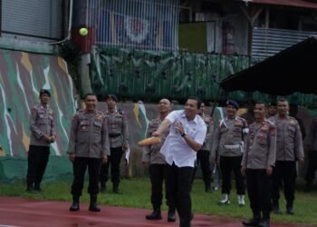 Pj Wali Kota Padang Panjang Resmikan Lapangan Tenis Gumarang Brimob