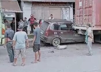 Nahas, Satu Keluarga Asal Jambi Alami Kecelakaan di Jalan Bypass Padang