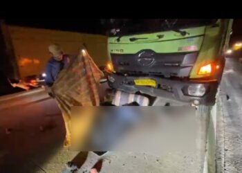 Tragis! Petugas PKJR di Jalur Sitinjau Lauik Padang Tewas Dilindas Truk