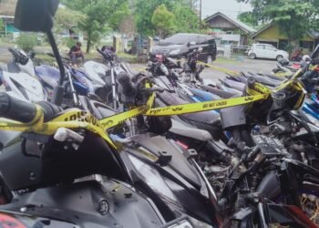 Razia Balap Liar, Puluhan Sepeda Motor di Pariaman Ditilang Polisi