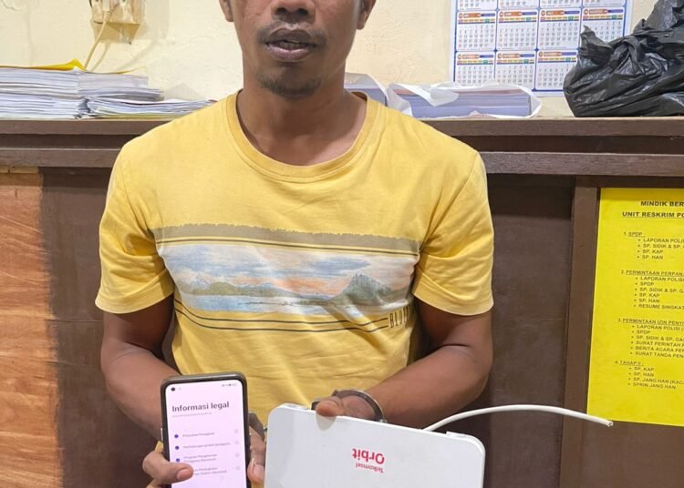 Pelaku dan barang bukti diamankan di Mapolsek Lengayang