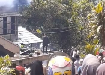 Rumah Wali Nagari dan Anggota DPRD di Kabupaten Tanah Datar Terbakar