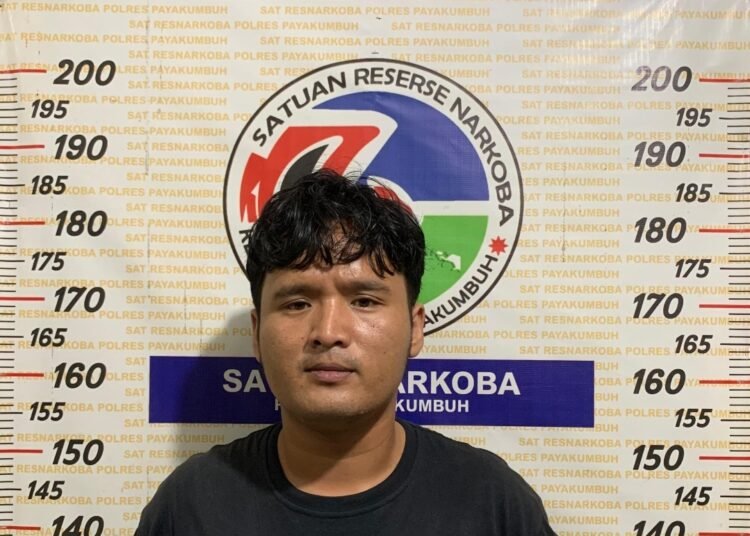 Pelaku pengedar narkoba di Kota Payakumbuh ditangkap polisi.