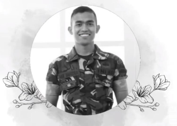 Prajurit TNI asal Padang Pariaman, Sumatera Barat, Pratu Aan Saputra. Ist