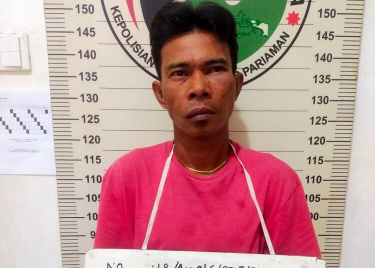 Pelaku diamankan di Mapolres Padang Pariaman.