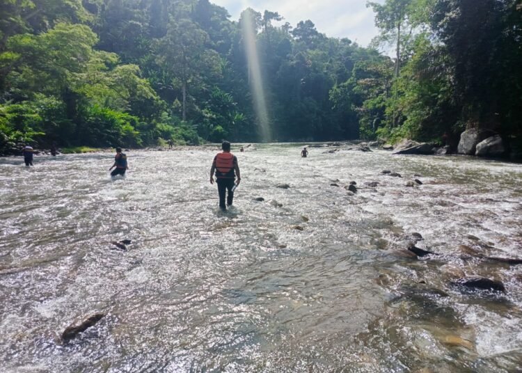 Proses pencarian dua warga hanyut di sungai di Pesisir Selatan masih berlangsung pada Senin (13/1).