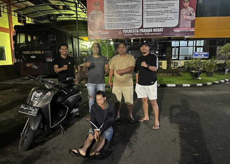 Pelaku pencurian motor ditangkap polisi.