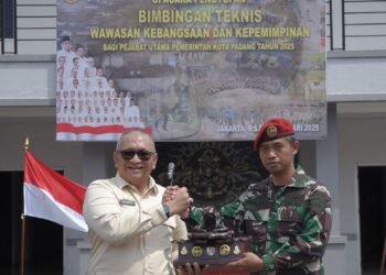 Usai Bimtek Bela Negara, Pj Wali Kota Padang Harapkan Pejabat Pemko Tingkatkan Jiwa Militansi