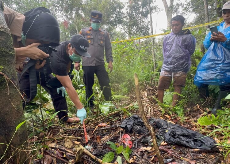 Penemuan kerangka manusia di Padang Pariaman pada Selasa (14/1).