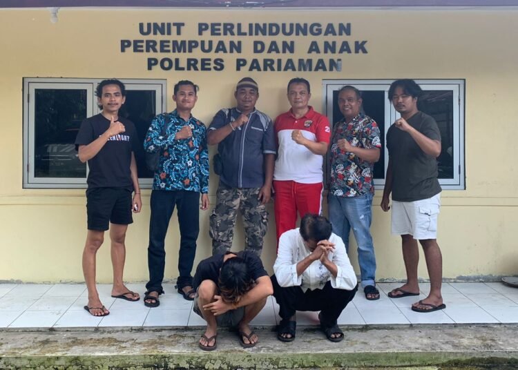 Dua terduga pelaku diamankan oleh Unit PPA Polres Pariaman.