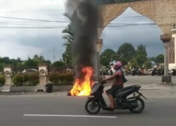 Pemotor Asal Palembang Nekat Bakar Motor di Pasaman Barat gegara Tak Terima Ditilang Polisi