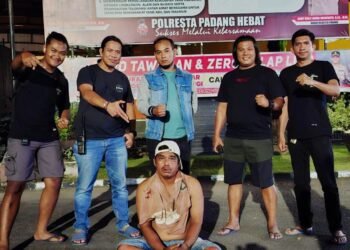 Pria di Padang Diringkus Polisi saat Lagi Tidur