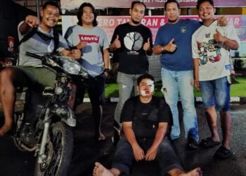 Kejar-kejaran dengan Polisi, Motor Terduga Pencuri di Padang Jatuh