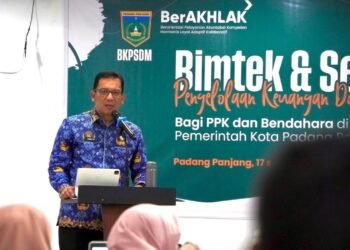 Tingkatkan Kompetensi, Pemko Padang Panjang Gelar Bimtek dan Sertifikasi Pengelolaan Keuangan Daerah
