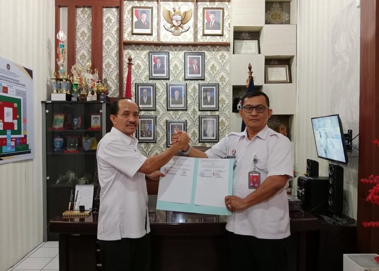 Dinas Perpustakaan dan Kearsipan Padang Panjang menjalin kerja sama dengan Rumah Tahanan Kelas II B Padang Panjang (foto: Diskominfo Padang Panjang)