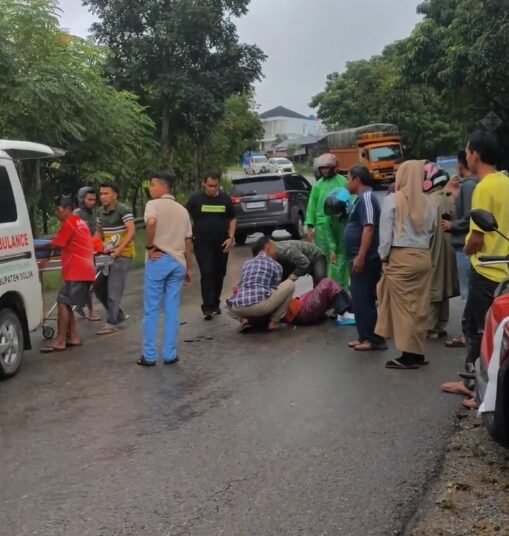 Kecelakaan di Jalan Raya Padang-Solok pada Sabtu (8/2).