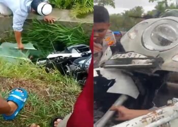 Sepeda Motor Bonceng 3 Kecelakaan di Pariaman, 1 Orang Tewas