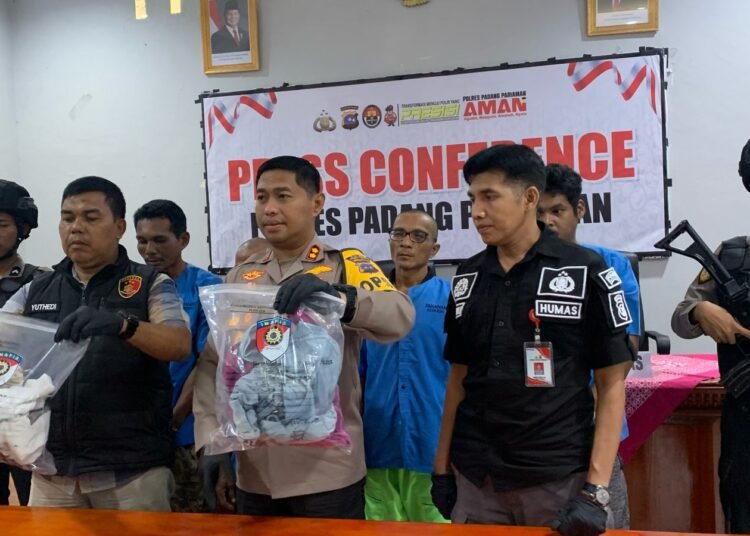 Konferensi pers kasus pencabulan di Padang Pariaman, Rabu (26/2).