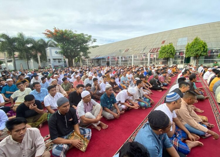 Suasana Lebaran di Lapas Kelas II A Padang. (foto: ist).