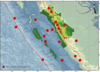 Sejak Awal Ramadan 1-6 Maret, 19 Gempa Guncang Sumbar