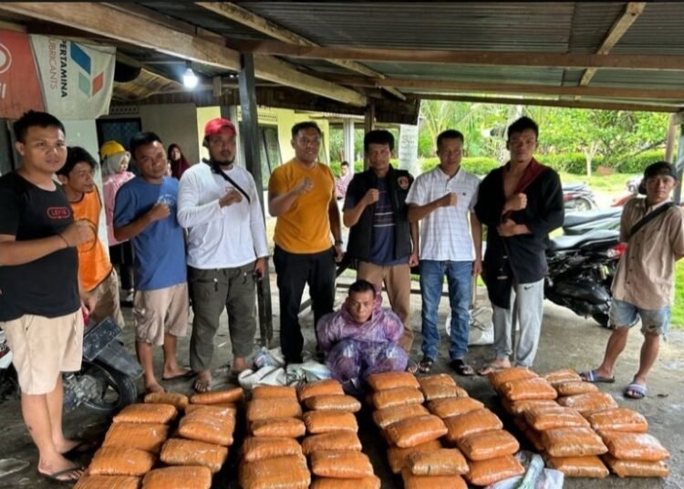 Pria asal Medan berinisial TH ditangkap di Pasaman Barat saat hendak menyeledupkan narkoba dari Sumut ke Kota Padang.