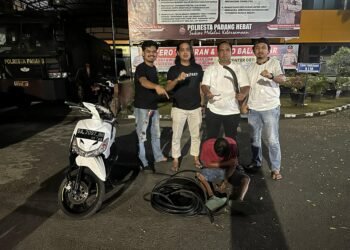 Pria di Padang Dibekuk Polisi Usai Kedapatan Maling Kabel Tower