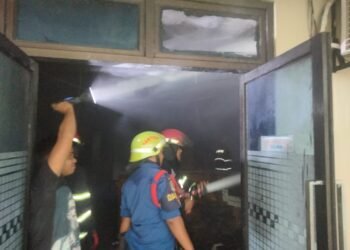 Api Bakar Gedung Pascasarjana UNP, Diduga Akibat Korsleting AC