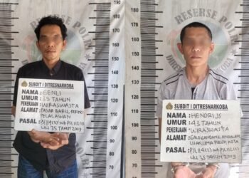 2 Pengedar Sabu-Sabu Antarprovinsi Ditangkap di Limapuluh Kota