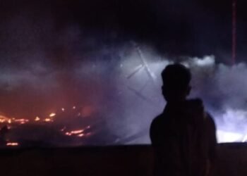 Kantor Irigasi di Panti, Pasaman, Habis Terbakar