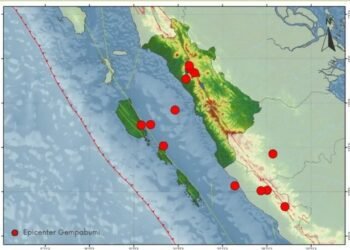 Dipicu Pergerakan Lempeng dan Sesar Sumatera, Sumbar Diguncang 13 Gempa selama Periode 7-13 Maret 2025