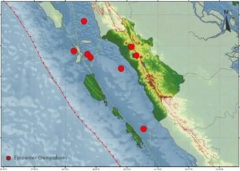Sumbar Diguncang 8 Gempa Selama Sepekan