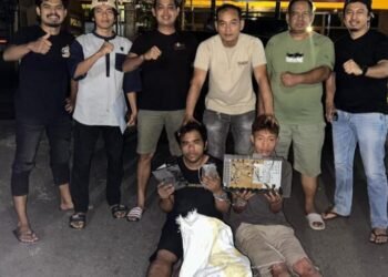 Dua Pria Ditangkap Polisi Usai Curi Alat Komponen Lampu Lalu Lintas di Padang