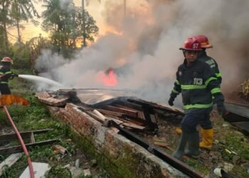 Pondok Kandang Ayam di Padang Habis Terbakar