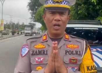 H+5 Lebaran, Arus Lalu Lintas di Jalan Lintas Sumatera Dharmasraya Terpantau Lancar