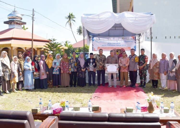 Wakil Wali Kota Pariaman Mulyadi menghadiri pencanangan Desa Cimparuh sebagai Desa Cinta Statistik (Desa Cantik) Tahun 2025 pada Kamis (22/5).