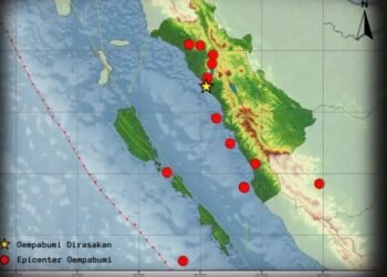 14 Gempa Guncang Sumbar dalam Sepekan, Berikut Rinciannya