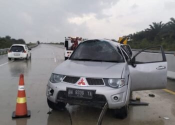 Anggota DPRD Padang Kecelakaan di Jalan Tol Pekanbaru-Bangkinang