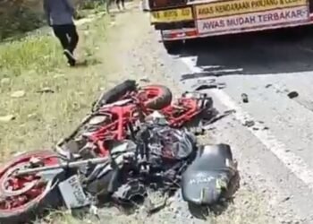 Motor Honda CBR Hancur Saat Tabrakan dengan Truk Tangki Pertamina di Solok, Begini Kondisi Korban
