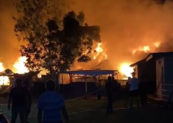 Asrama SPN Padang Besi Terbakar, Api Lalap Sejumlah Bangunan