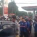 Mobil Sedan Terbakar di Depan SPBU di Limapuluh Kota