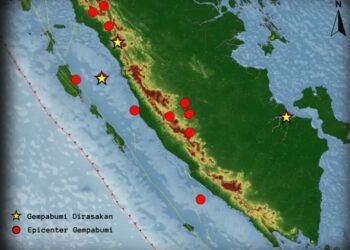 13 Gempa Guncang Sumbar, 3 Gempa Dirasakan di Sejumlah Daerah