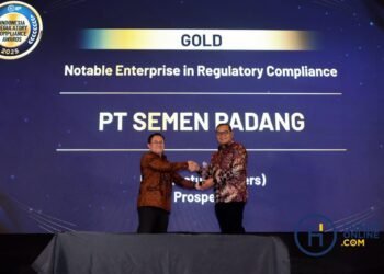 PT Semen Padang Raih Penghargaan Gold di IRCA 2025 berkat Konsistensi Patuh Regulasi