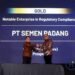PT Semen Padang Raih Penghargaan Gold di IRCA 2025 berkat Konsistensi Patuh Regulasi