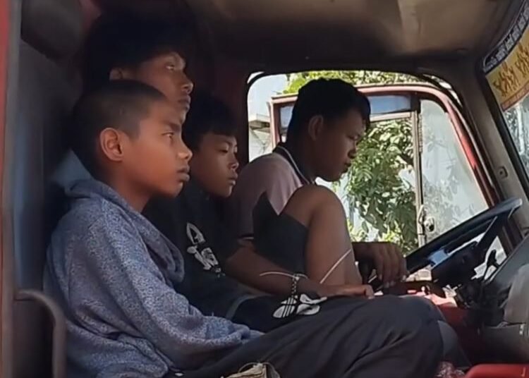 Tiga remaja diamankan di Padang diduga curi truk. Ist