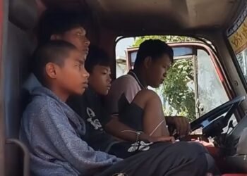 Video: Tiga Bocah di Padang Kedapatan Curi Truk